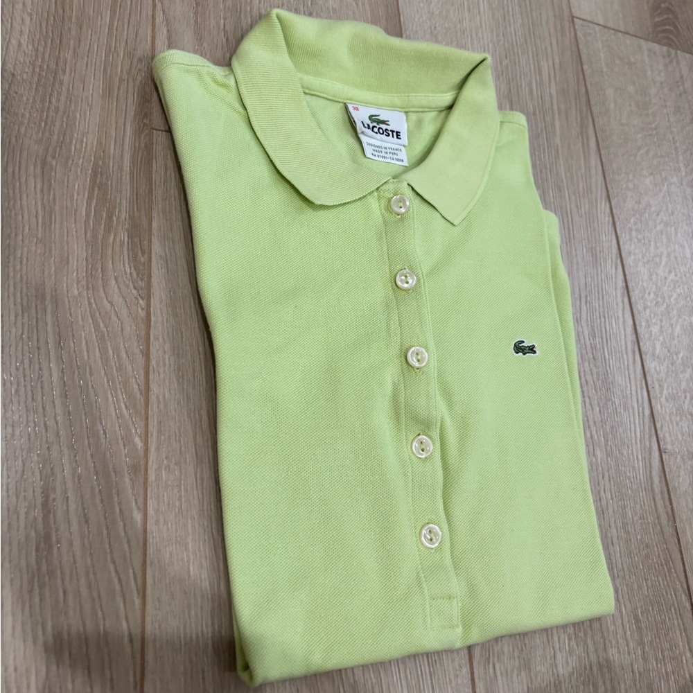 Lacoste Pastel Green Polo Shirt